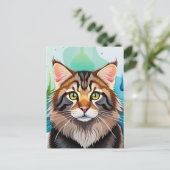 Niedlicher Hund nah Postkarte (Stehend Vorderseite)