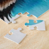 Niedlicher Hund nah Puzzle (Seite)
