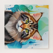 Niedlicher Hund nah Puzzle (Horizontal)