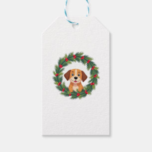 Niedlicher Hund Nase Weihnachtsschrei Weihnachtswe Geschenkanhänger