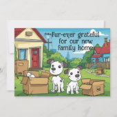 Niedlicher Hund Neue Zuhause Ankündigung (Vorderseite)