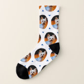 Niedlicher Hund oder Muster für das Foto Ihres Hau Socken (Links - Außen)
