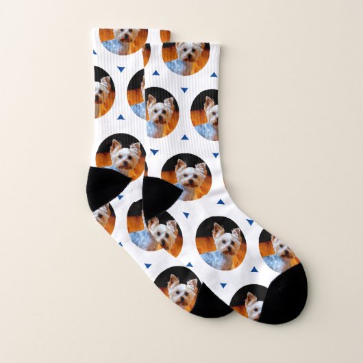 Niedlicher Hund oder Muster für das Foto Ihres Hau Socken (Paar)