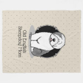 Niedlicher Hund OES Mama Alte Englische Schafhunde Fleecedecke (Vorderseite (Horizontal))