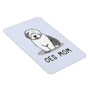 Niedlicher Hund OES Mama Alte Englische Schafhunde Magnet