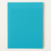 Niedlicher Hund Paint Pink Blue Liebe Summer Time Planer (Rückseite)