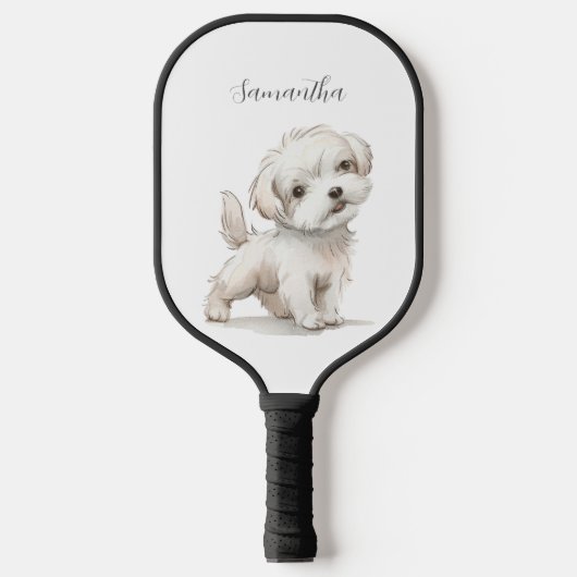Niedlicher Hund Pickleball Schläger (Vorderseite)