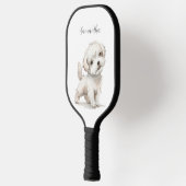 Niedlicher Hund Pickleball Schläger (Links)