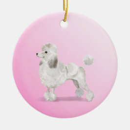 Niedlicher Hund Pink Persönlich Keramik Ornament
