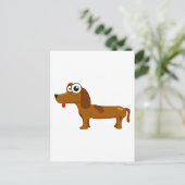 Niedlicher Hund Postkarte (Stehend Vorderseite)