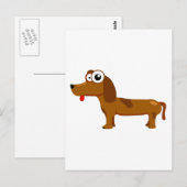 Niedlicher Hund Postkarte (Vorne/Hinten)