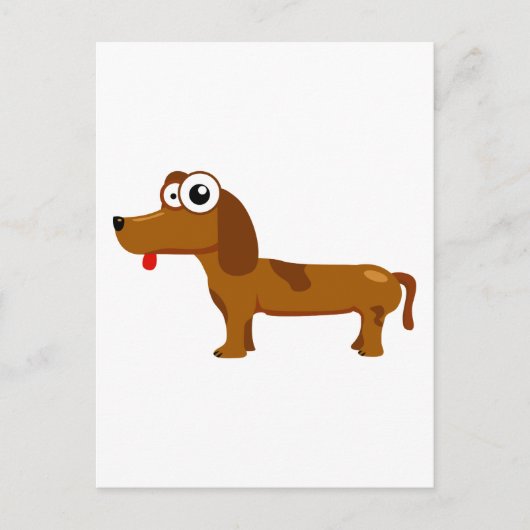 Niedlicher Hund Postkarte (Vorderseite)