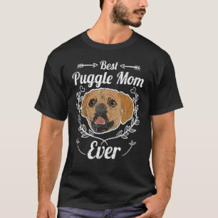 Niedlicher Hund Puggle Mama Mommy Mütter Tag Puggl T-Shirt