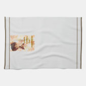 Niedlicher Hund Pumpkin Gewürzküchentuch Geschirrtuch (Horizontal)