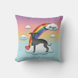 Niedlicher Hund-Rainbow-Gedenkstätte Kissen