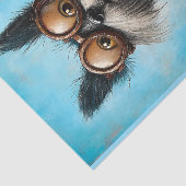 Niedlicher Hund & Rotes Herz & Goggles BW9 Decoupa Seidenpapier (Ausschnitt)