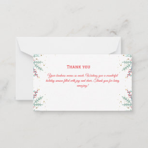 Niedlicher Hund Santa Cap Weihnachten Vielen Dank Mitteilungskarte