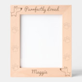 Niedlicher Hund, sauber geliebt Geätzte Rahmen (Vorderseite)