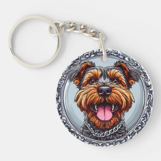 Niedlicher Hund Schlüsselanhänger (Vorderseite)