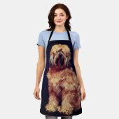 Niedlicher Hund Schürze (Getragen)