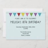 Niedlicher Hund Schwarzer Schäferhund farbenfroh Einladung (Rückseite)