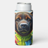 Niedlicher Hund Selters Dosenkühler (Seltzer Rückseite)