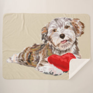 Niedlicher Hund Sherpa Blanket Sherpadecke