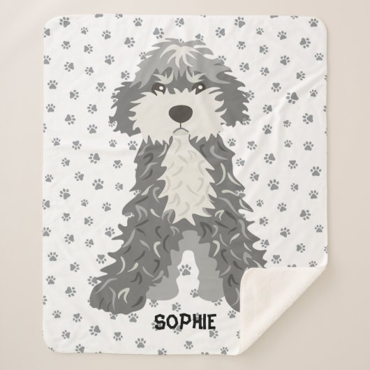 Niedlicher Hund Sherpadecke (Vorderseite)