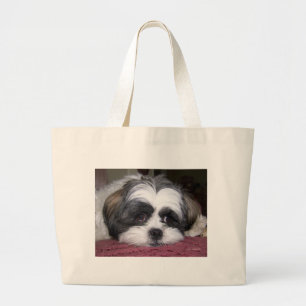 Niedlicher Hund Shih Tzu Jumbo Stoffbeutel