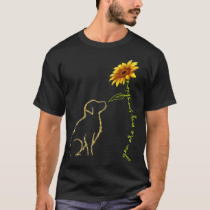 Niedlicher Hund Sie sind mein goldener Sonnenschei T-Shirt