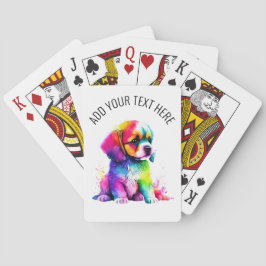 Niedlicher Hund Spielkarten