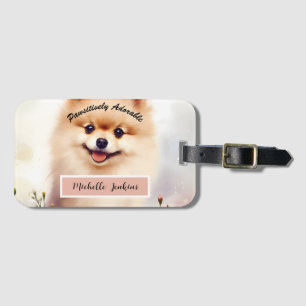 Niedlicher Hund, Spitz Gepäckanhänger