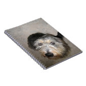 Niedlicher Hund sucht Notizblock (Rechte Seite)