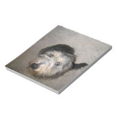 Niedlicher Hund sucht Notizblock (Rotiert)