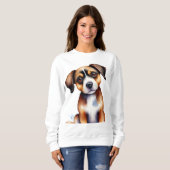 Niedlicher Hund Sweatshirt (Vorne ganz)