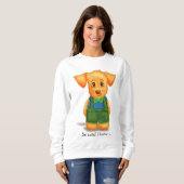 Niedlicher Hund Sweatshirt (Vorne ganz)