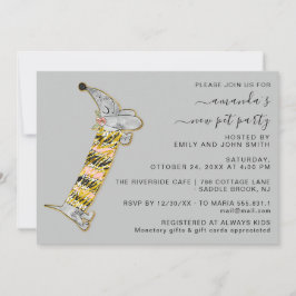 Niedlicher Hund Sweet New Pet Party House Party Gr Einladung