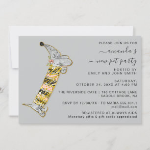Niedlicher Hund Sweet New Pet Party House Party Gr Einladung