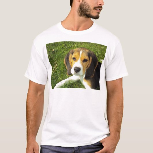 Niedlicher Hund T-Shirt (Vorderseite)