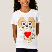 Niedlicher Hund T-Shirt (Vorderseite)