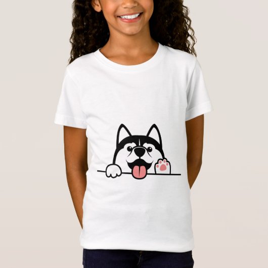niedlicher Hund T-Shirt (Vorderseite)