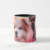 Niedlicher Hund Tasse (Zentrum)