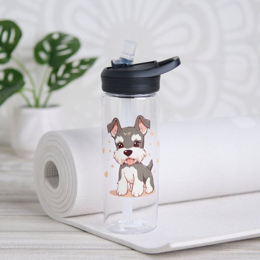 Niedlicher Hund Trinkflasche (Yoga (gedreht))