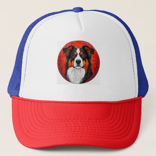 Niedlicher Hund Truckerkappe (Vorderseite)
