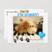 Niedlicher Hund, tut mir leid Postkarte (Vorne/Hinten)