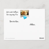 Niedlicher Hund, tut mir leid Postkarte (Rückseite)