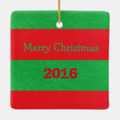 Niedlicher Hund und Besitzer Weihnachtsschmuck (Rückseite)