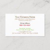 Niedlicher Hund und Katze Sitzende Petsiter Visitenkarte (Rückseite)