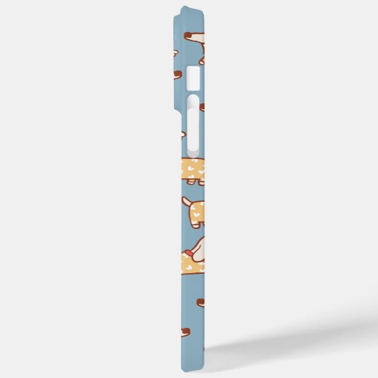 Niedlicher Hund und Knochen Nahtloses Muster Case-Mate iPhone Hülle (Rückseite / Links)