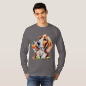 Niedlicher Hund und Obst T-Shirt (Vorne ganz)